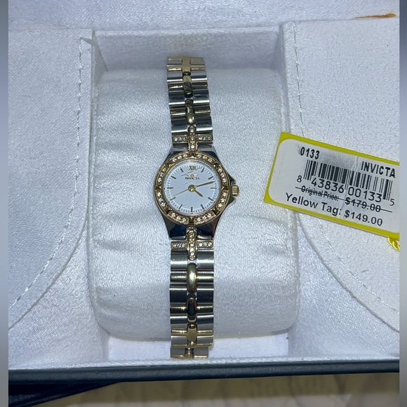 Invicta Women's Wildflower 0133 Gold Stainless-Steel Swiss Quartz Fashion Watch - Picture 4 of 4